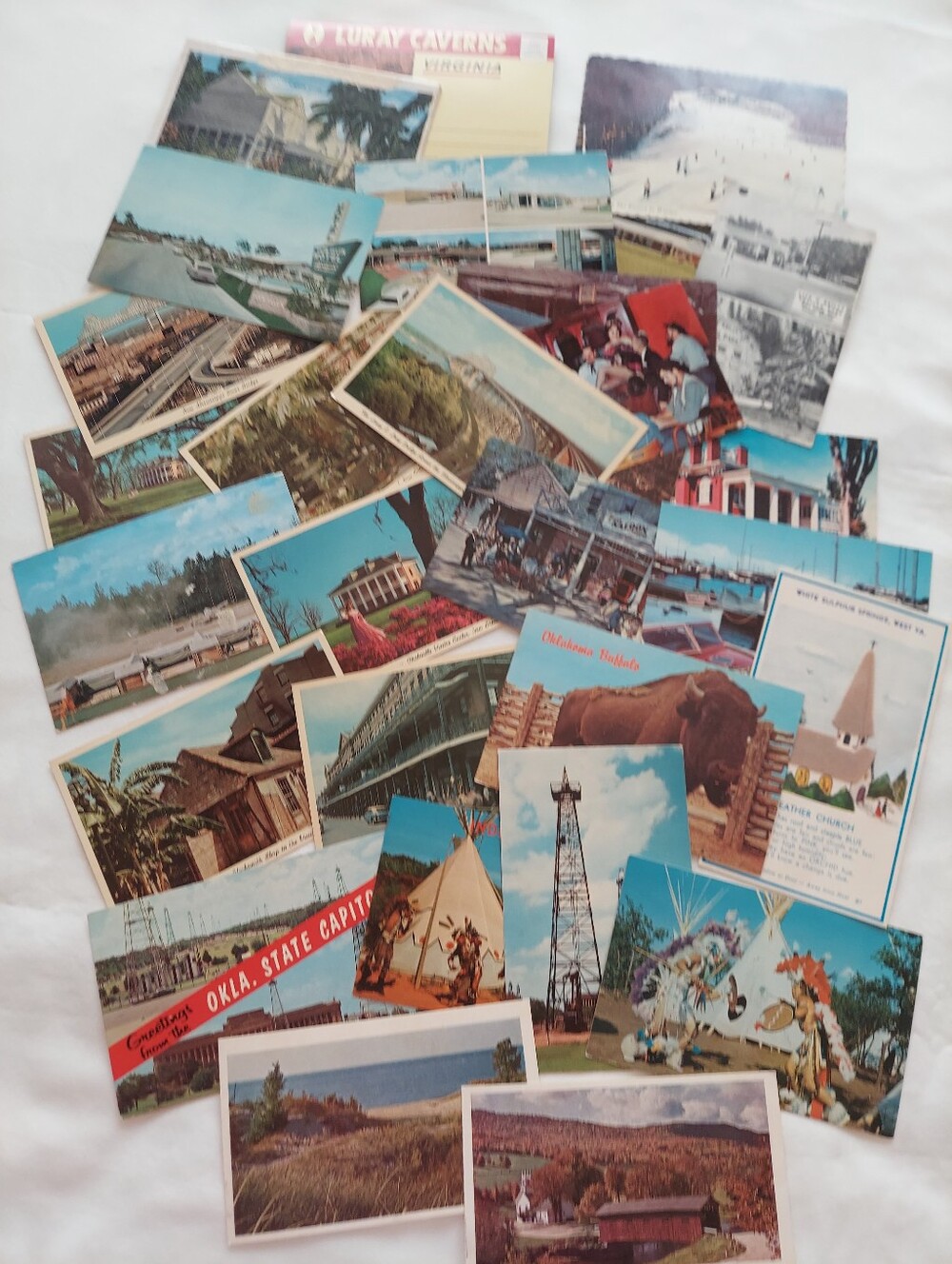 Vintage Scenic Postcard Lot (29) Various States, Scenes, Unposted, Read Details